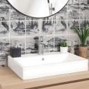 Azulejos Adhesivos paisajes en blanco y negro - lote de 12