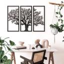 Decoración acrílica árbol set 3 piezas