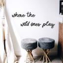 Decoración acrílica Letras 3D Donde juegan los salvajes