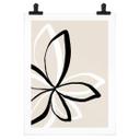 Póster uplusmestudio - Line Art - La doble flor