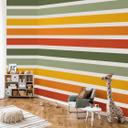 Wallsticker retro striber | regnbuefarver