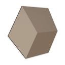 3D Hexagon Alu-Dibond - Mørkebrun