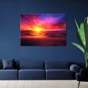 Canvasbillede, Solnedgangslandskab