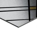 Billede med sølveffekt Retro Bauhaus-udstilling 1923 - Retrodrome – print på aluminium (Alu-Dibond)