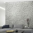 Non-woven tapet i grå 3D-look bølger grafisk moderne