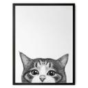 Póster Gato curioso - Korenkova