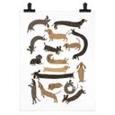 Plakat Legende gravhunde - Illustration af hund - Melin