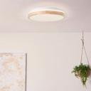 Deckenleuchte Cleo, beige, Ø 39 cm, Holz Lampe