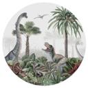 Vinilo decorativo Kikki Belle - Aventuras de dinosaurios - Redondo