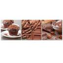 3 stykke lærredstryk, chokoladekage