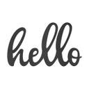 Letras decorativas MDF Hola
