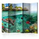 Screen room divider - Under vandoverfladen, 3-delt