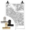 Póster mapa ciudad Amsterdam
