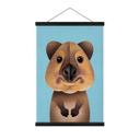 Tekstil plakat Braun - Quokka