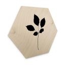 Hexagone - Bois placage de bouleau Kubistika - Feuille de châtaignier noire