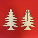 Decoración navideña de madera - Árbol de Navidad para colocar - Árbol de Navidad - Álamo