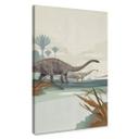 Lienzo marrón - Diplodocus