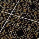Azulejos Adhesivos Fredriksson - Art Deco Negro Oro - Lote de 12