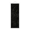 Póster de tela Líneas abstractas negro-dorado - Amini - Panorama