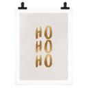 Plakat Ho Ho Ho in Gold - Orara Studio