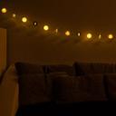 Cotton Ball Lights LED-Lichterkette schwarz grau 20-teilig