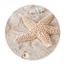 Póster Estrella de mar en la playa dorada - Redondo