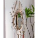 Wandspiegel Goldenes Auge mit Haken - Metall, Goldoptik - 60x42x5 cm