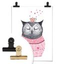 Póster Korenkova - Búho amante del café