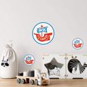 Wandtattoo FC Hansa Rostock - Hansa Logo Set - 50x70 cm