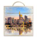 Cuadro de madera Luces de Frankfurt - 40x41,5 cm