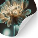 Vinilo decorativo de flores Corazón de flor brillante - Treechild - Redondo