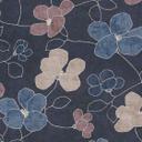 Papel pintado no tejido de estilo botánico - llamativa Muestra retro en gris piedra y azul paloma