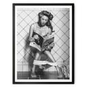 Póster gNo - Multitarea en blanco y negro