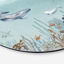 Tableau sur alu-Dibond rond Kikki Belle - Vie sous-marine