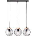 Pendelleuchte Oliver, braun, 116 x 65,5 cm, Holz Pendellampe