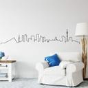 Sticker mural Rotterdam Skyline ligne