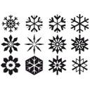 Effet Verre Dépoli : Flocons de Neige
