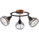 Spotspirale Annelie, braun, Ø 50 cm, Holz Innenleuchte
