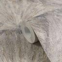 Papel pintado no tejido abstracto beige gris - Papel pintado con textura efecto abanico 
