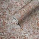 Papel pintado de cobre no tejido ligero aspecto óxido brillante aspecto yeso industrial metálico