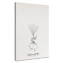 Tableau sur toile empreintes + texte personnalisé - Envol