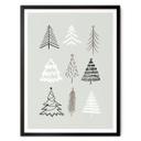 Póster de Navidad - Ilustración de árboles de Navidad - Kristina