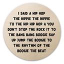 Cuadro de madera dije un hip hop - Redondo