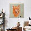 Billede af træ Orange Alpaca - Zwara - Square