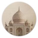 Cuadro de madera Annie - Taj Mahal - Redondo
