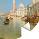 Fototapet Turner - Venedig, Dogana og S. Giorgio Maggiore - Rund - vliesetapet/selvklæbende non-wove