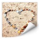 Zelfklevende Poster - Love at the Beach