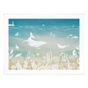 Póster mundo submarino paraíso - Ombre - Kikki Belle