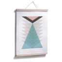 Plakat - Nouveauprints - Totem og aqua i pink