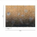 Papel pintado de diseño DTiles2 en gris beige - Papel pintado no tejido Designwalls 2 - 2,55 x 3,5 m